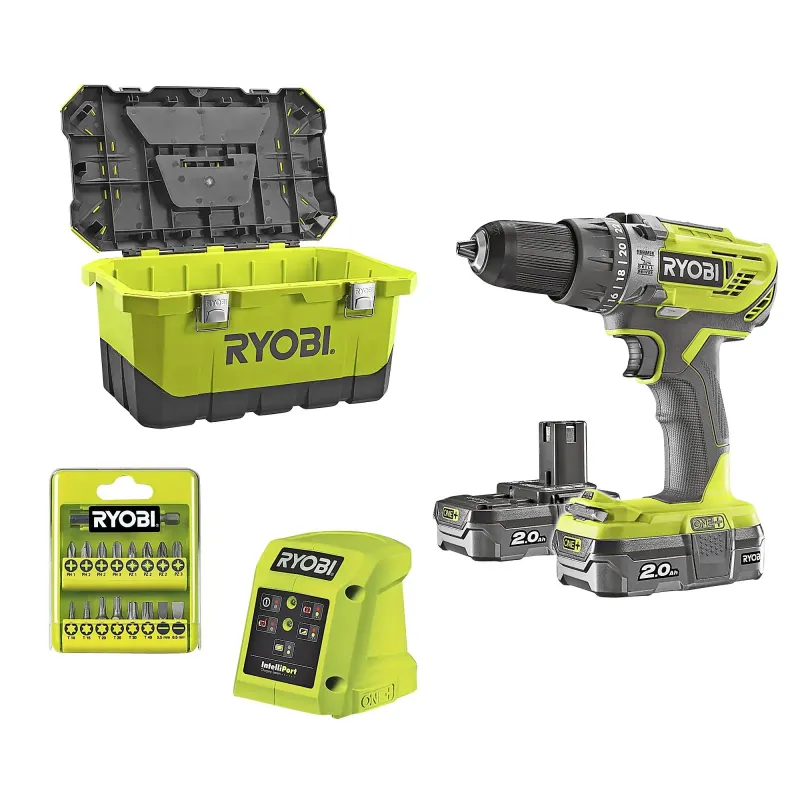 Ryobi R18PD3-220T Bore-/Skruemaskine på tilbud!