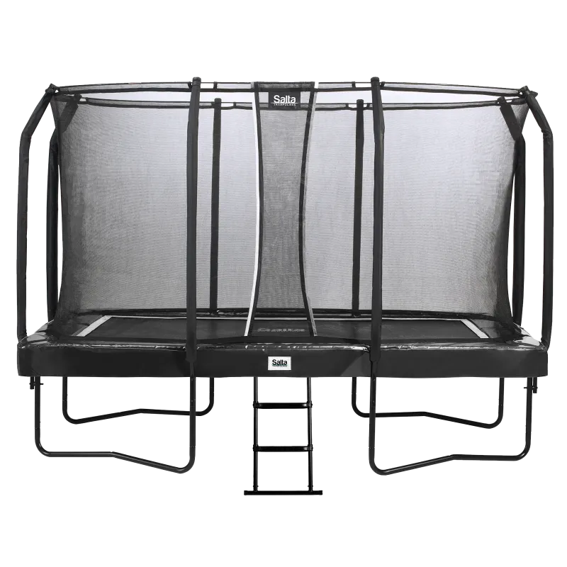 Salta Trampolin First Class Rektangulær 366x214 Sort Inkl Stige Sikkerhedsnet 805-825