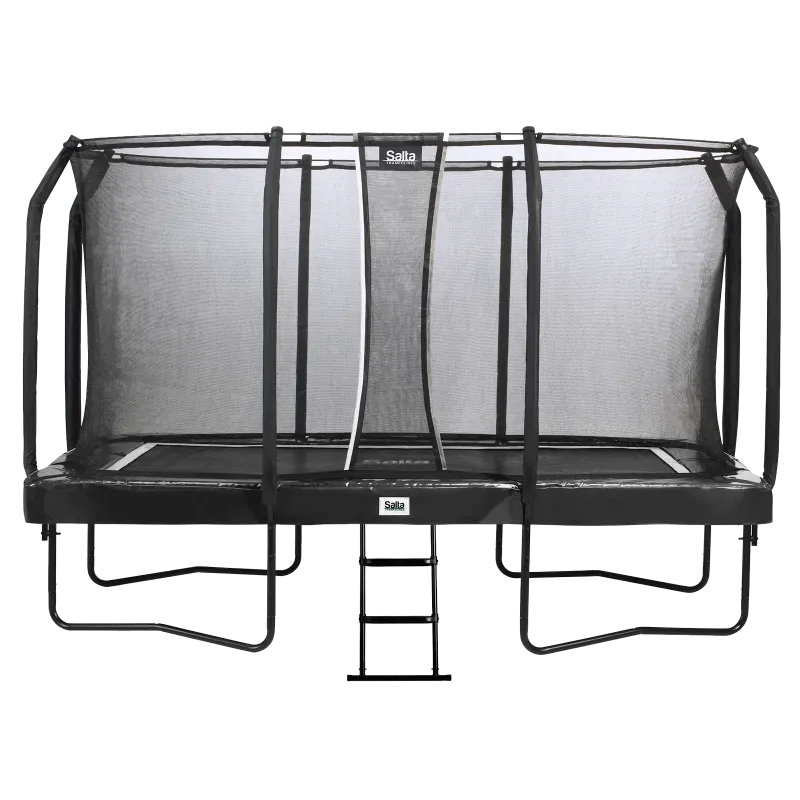 Salta Trampolin First Class Rektangulær 427x244 Sort Inkl Stige Sikkerhedsnet 805-826