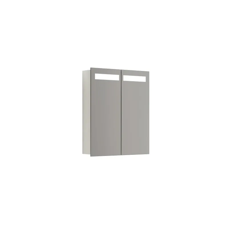 Scanbad Multo Spejlskab Global Lys Top Låger 70x60 Hvid Mat