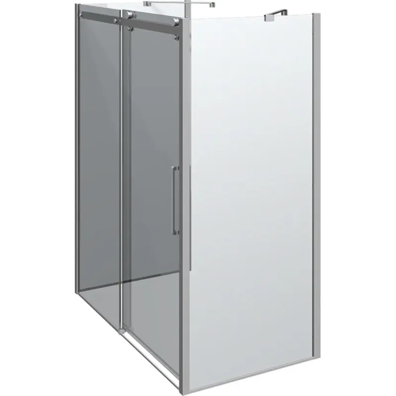 Scanbad Deluxe Skydedør med Sidepanel - Elegant Badeværelse