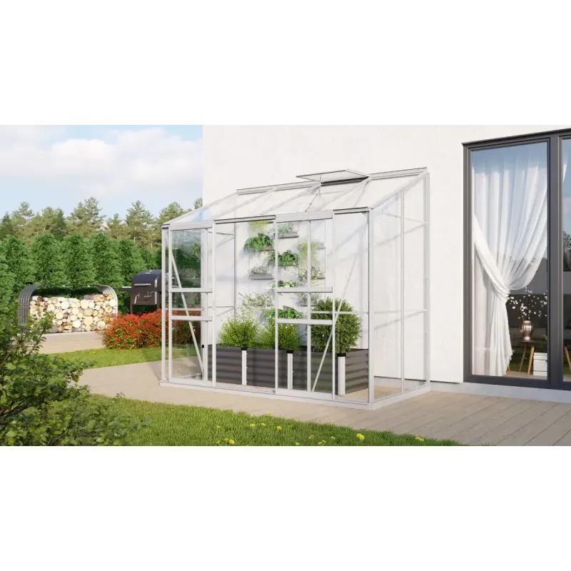Vitavia Ida 3300 Alu Drivhus med 3mm Delt Glas - Fantastisk Tilbud!