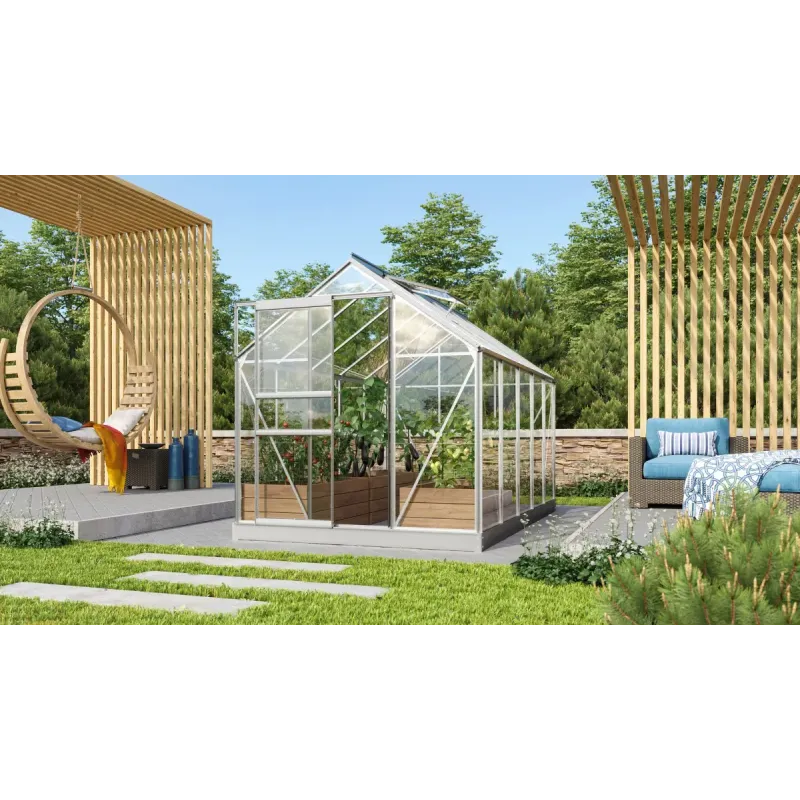 Vitavia Venus 6200 Alu Drivhus 4mm Poly   Sokkel