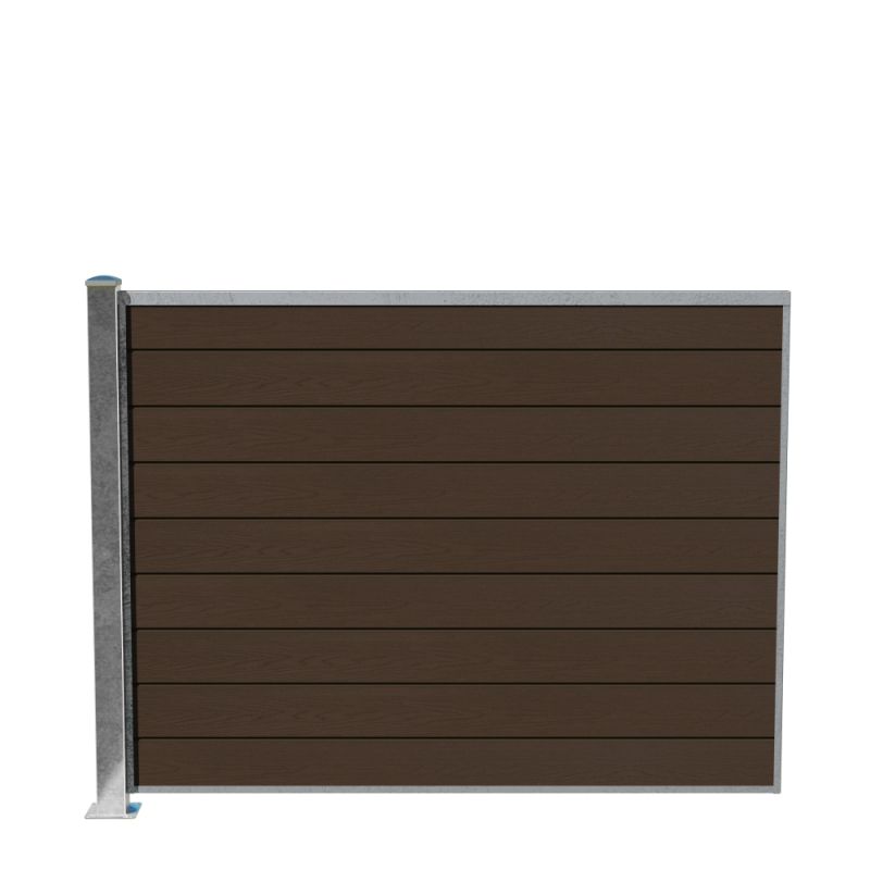 Wimex Glyngøre Superb T140 Komposithegn - Teak Stolpe Fod