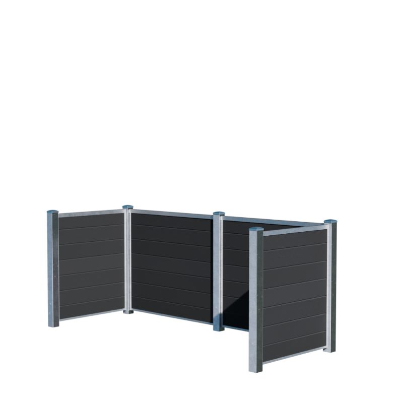 Wimex Affaldsbeholder Skraldeskjul - Koksgrå Design