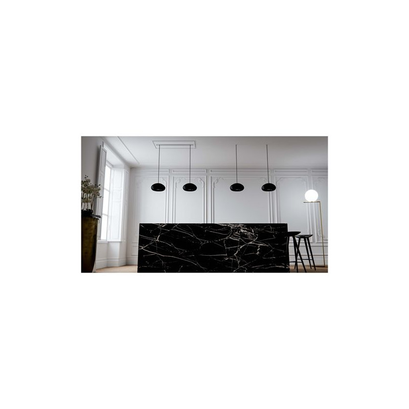 Witt Mercury Matte Black Loftintegreret Emhætte Inkl    Nedhængte Lamper