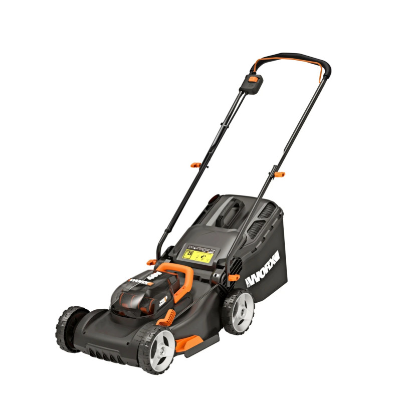Worx 2x20v 40cm Mower      0ah Wa3553    2a Dual Port Oplader Plæneklipper