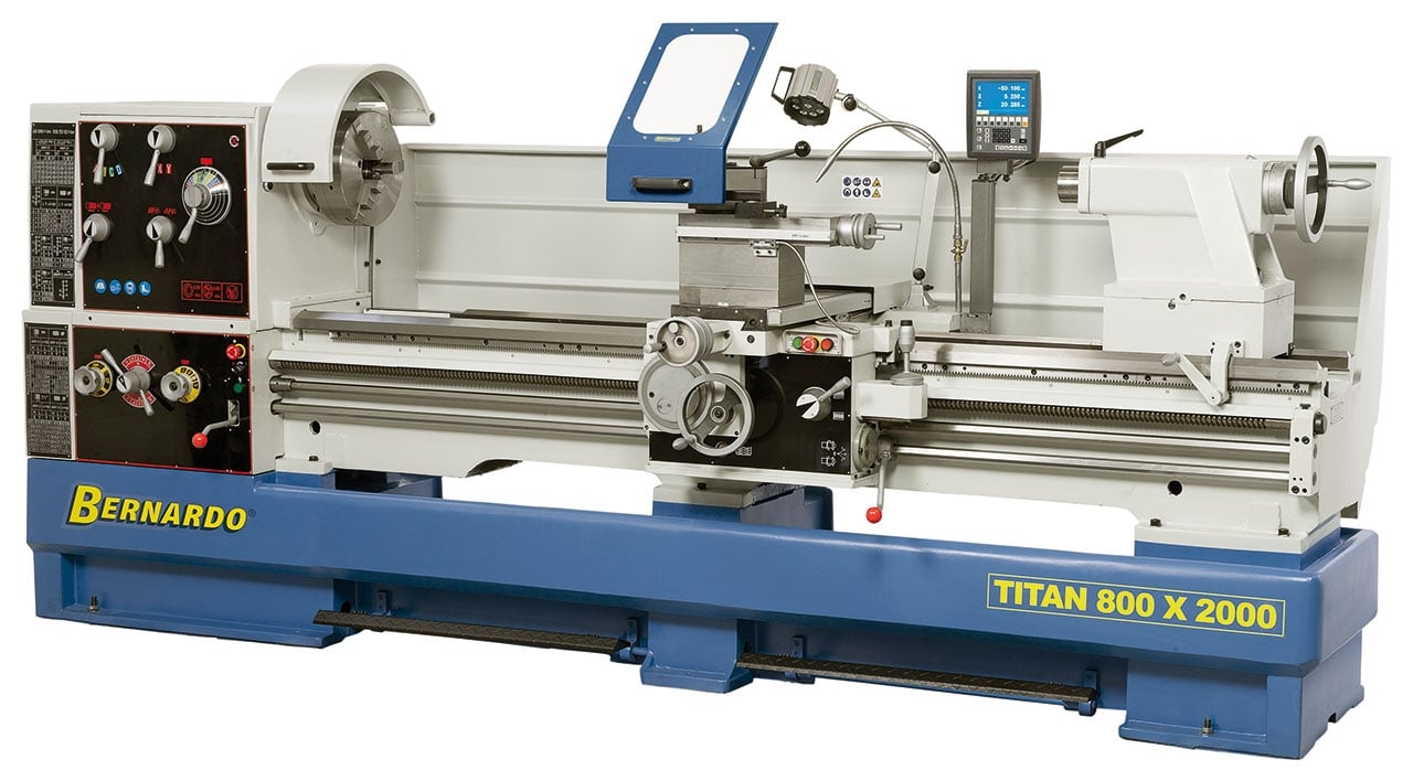 Metal Drejebænk Titan 800   3000 Inkl   -akset Digital 3x400v