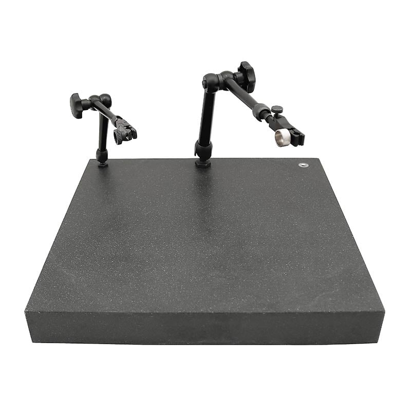 Granitbord 400x400x50   Med 3xm8 Gevindhuller Din 876 Grad