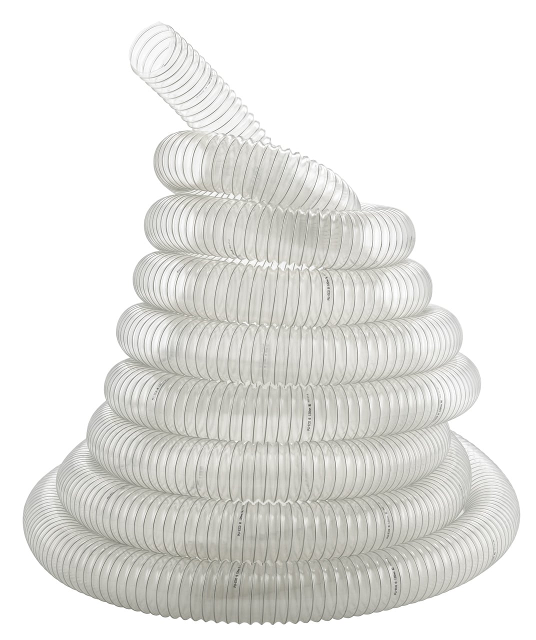 Spiral-udsugningsslange 160 mm - Fleksibel og Transparent