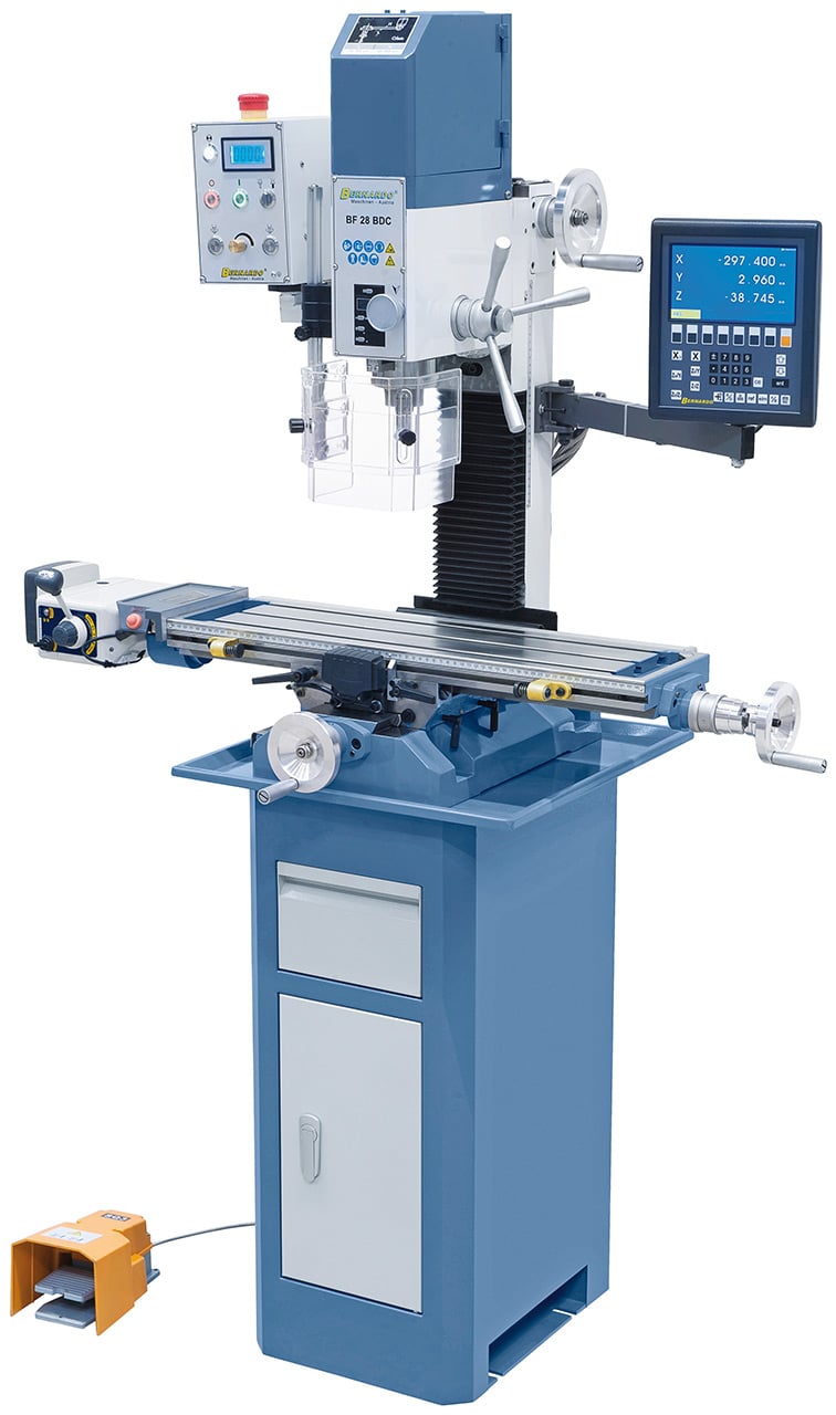 28 Bdc Bore-fræsemaskine Med   Akslet Digital  -12    230v   -fas