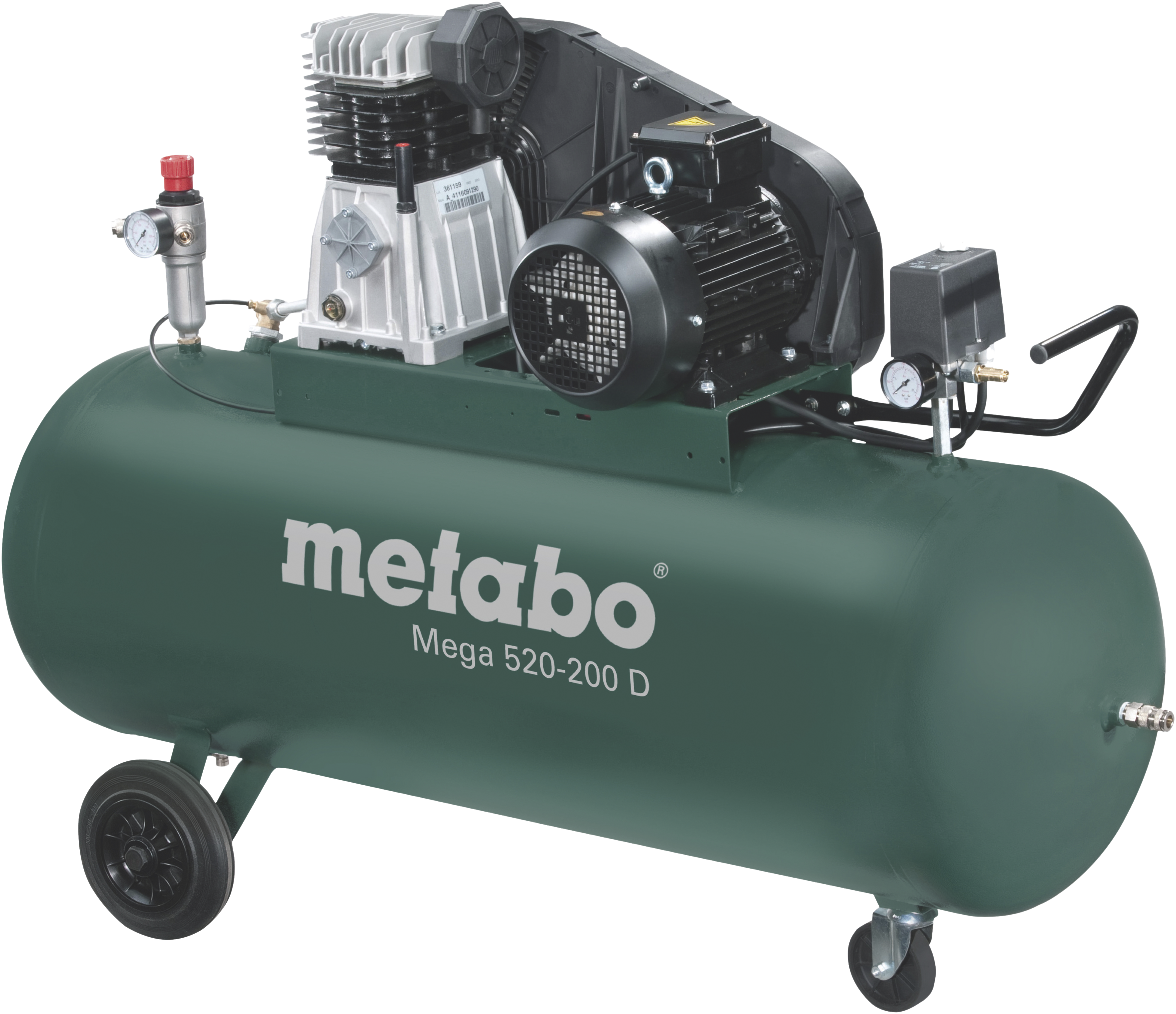 Kompressor Mega 520-200â   10bar 370ltr Min 400v