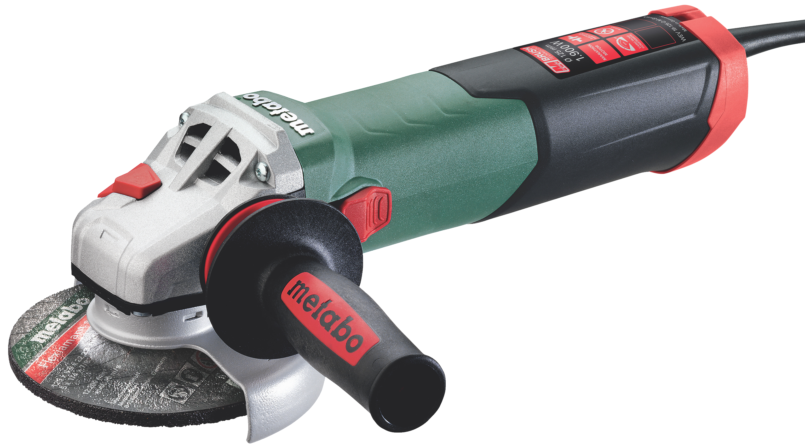 Vinkelsliber 125mm 1900w Wev 19-125    -brush