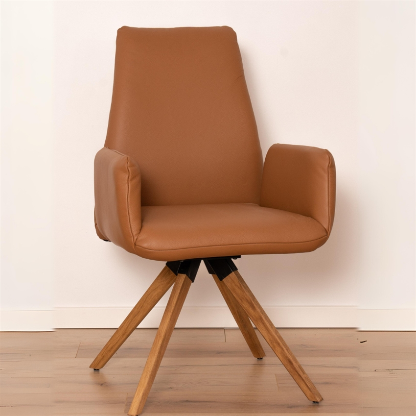 Nordic Design Kian Spisebordsstol Cognac Soledalæder   Møbelsalg