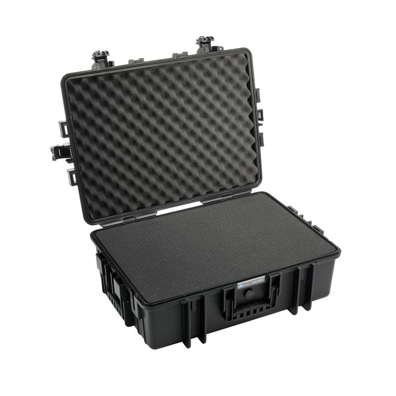 Outdoor Kuffert   Sort Med Skum Polstring 585x415x210   Volume: 51   Model: 6500