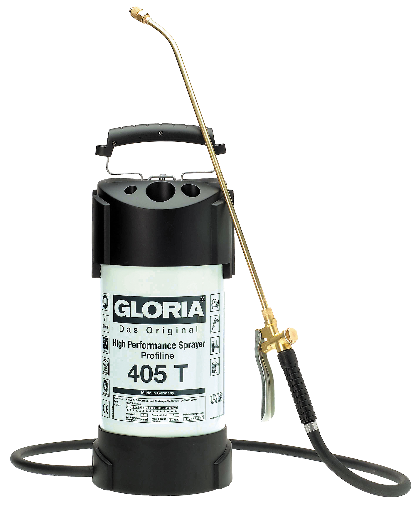 Gloria Metal Tryksprøjte 8 L – Effektiv og Holdbar!