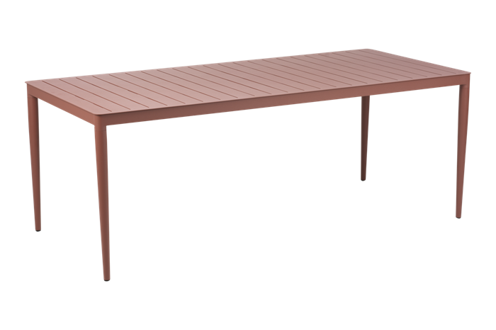 Bigby 90x195 Zin Red Havebord Brafab Enggården Havemøbler