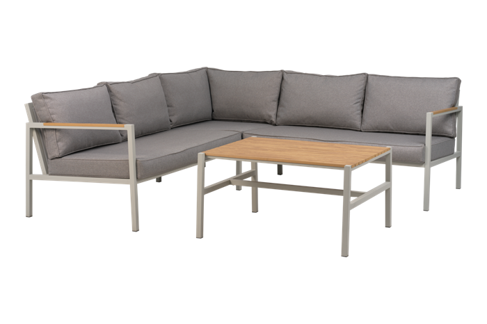 Cap Hjørnesofa Lightgrey -pers Loungemøbler Brafab Enggården Havemøbler
