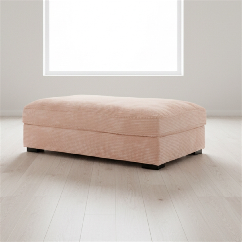 Nordic Design Chelsey Small Puf Flamingo Fløjl   Møbelsalg