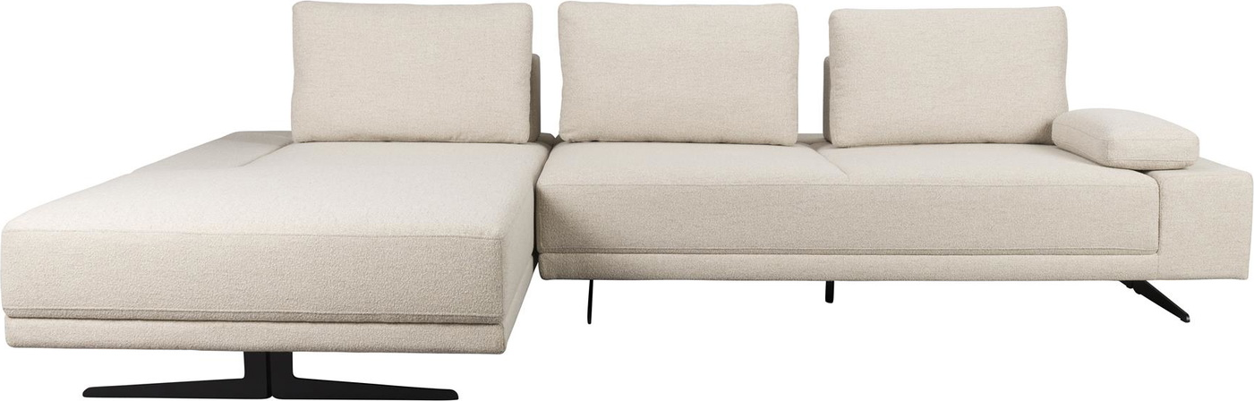 Chaiselongsofa Dutchbone Shelly Venstrevendt 308ã 183 Lysgrå Polyester
