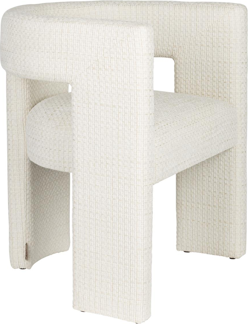 Spisebordsstol Dutchbone Chair Perlemor Polstret Stof Eukalyptustræ Trebenet Design H72xb62xd55
