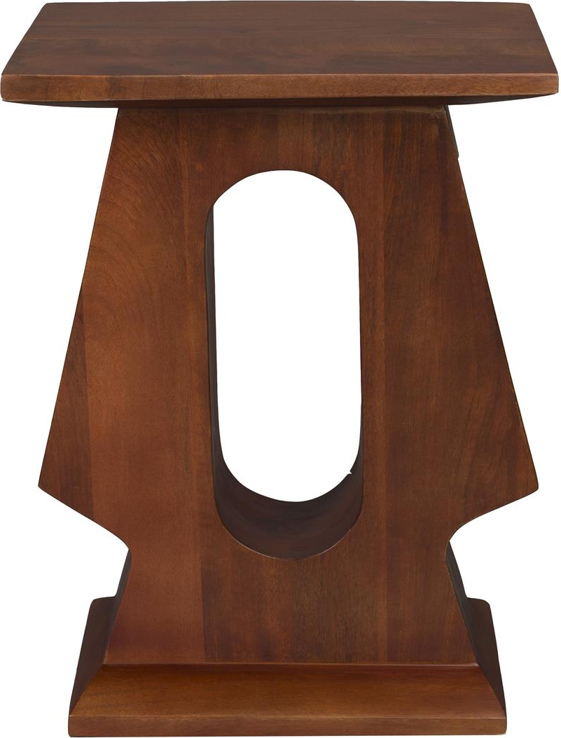 Sidebord   Småbord Dutchbone Pilaster Mangotræ Kaffe Vintage Design H48xb25xl35