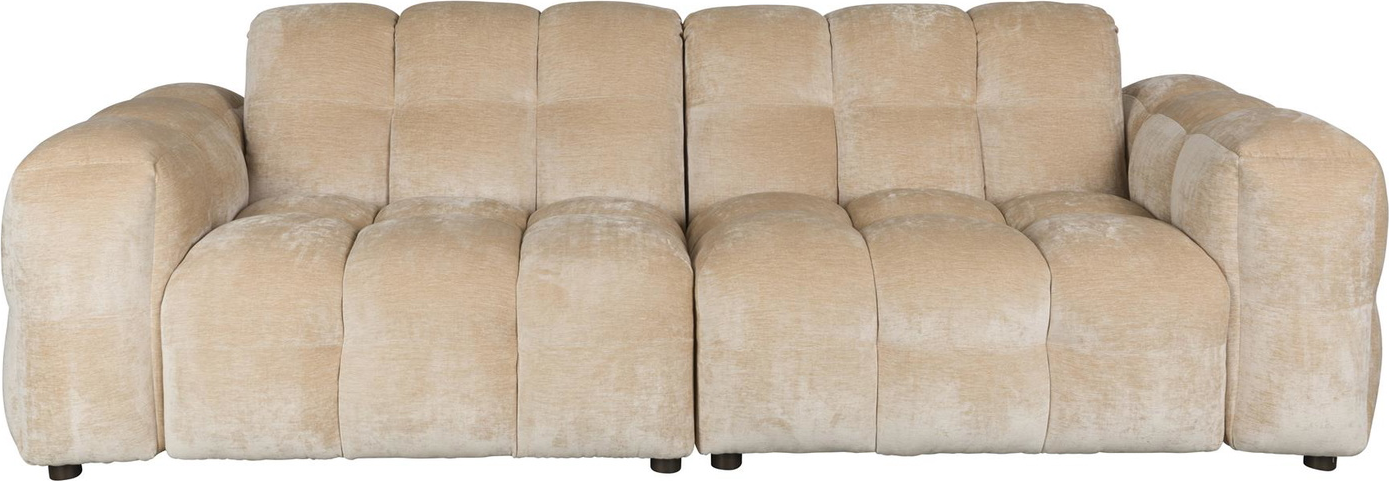 -personers Sofa Dutchbone Hackman Stenlysgrå Polyester 264   102   84
