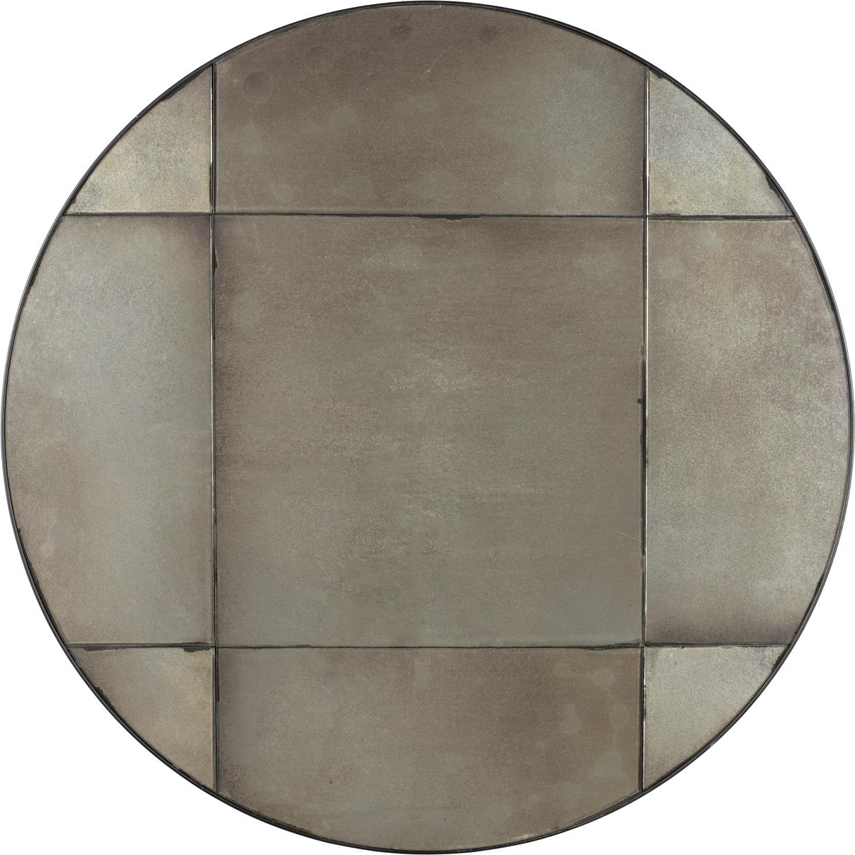 Retro Vægspejl i Sort MDF fra Dutchbone – Vintage Stil 89 cm