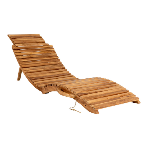 Skovlund Bornholm Solvogn Teak Liggestol 185     25     56     Møbelsalg