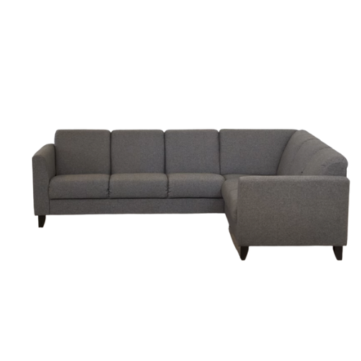 Comfort Living Kreta Hjørnesofa Grå Stof Vendbar Chaiselong Møbelsalg
