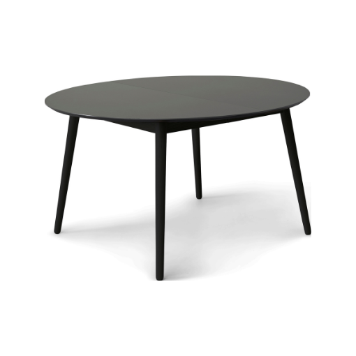 Meza   Hammel Round Spisebord Grafit Farvet Fenix   Nanolaminat    Sortbejdset Ben 135     74     135     Møbelsalg