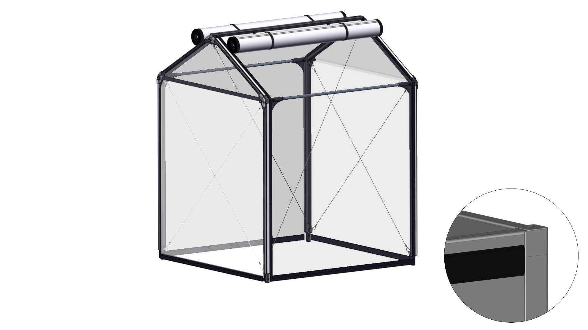 Overbygning Høj Air Til Pvc Basic 120x120