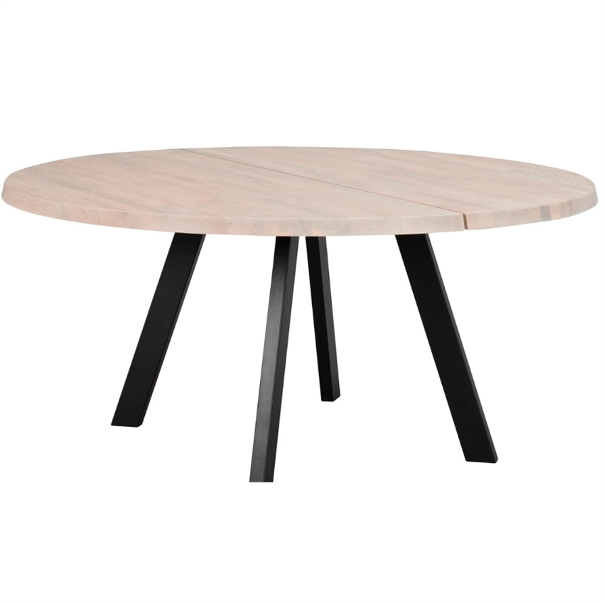Rowico Home Fred Rundt Spisebord 160   160   Hvidpigmenteret   Møbelsalg