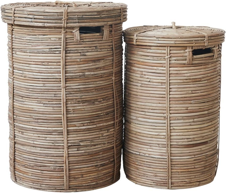 Vasketøjskurve i Natur Rattan – House Doctor Chaka Sæt