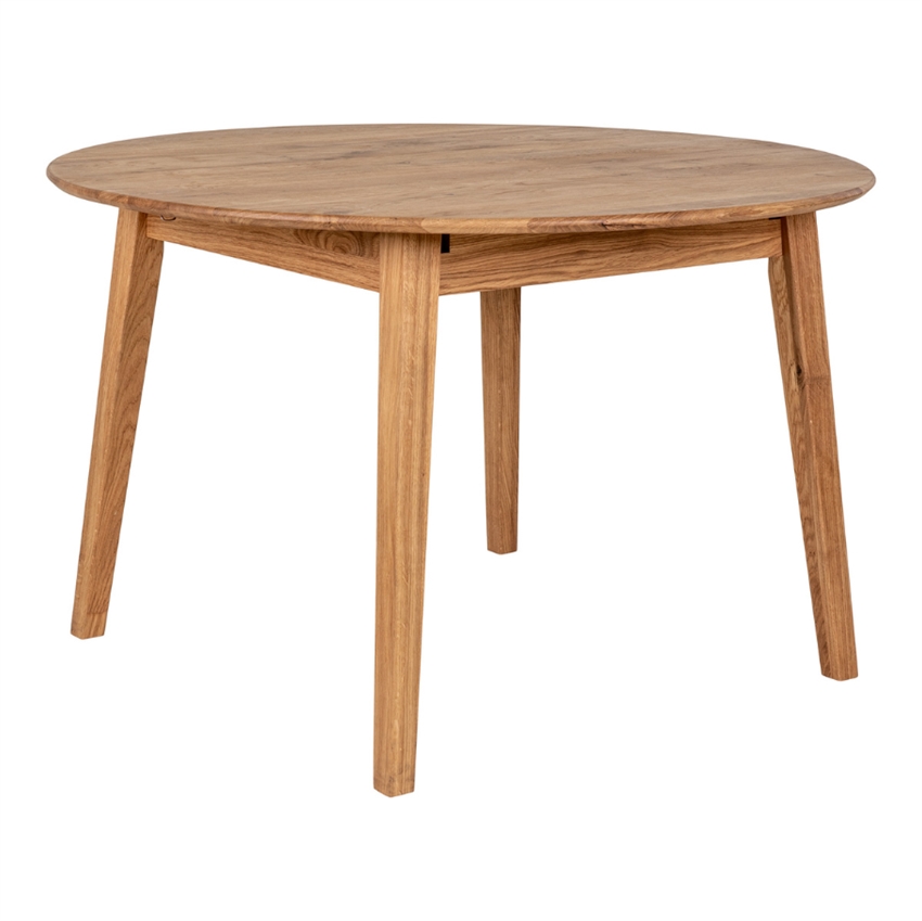 Wood   Nordic Luna Rundt Spisebord Olieret Egetræ ø118 118     75       118     Møbelsalg