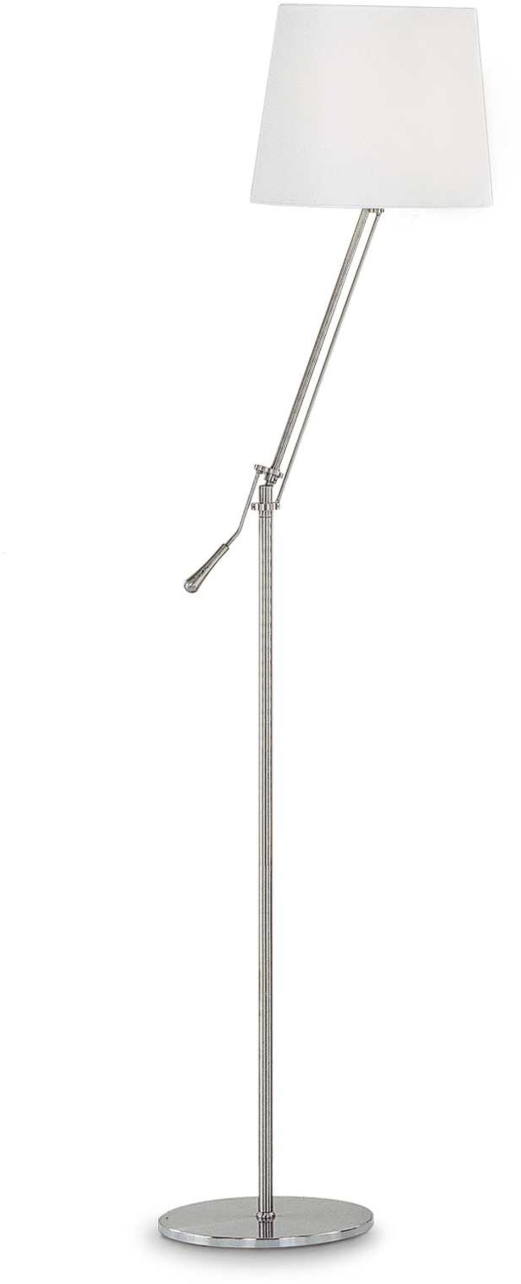 Gulvlampe Ideal Lux Regol ø32   H163   Hvid-krom Med Justerbar Diffusor E27