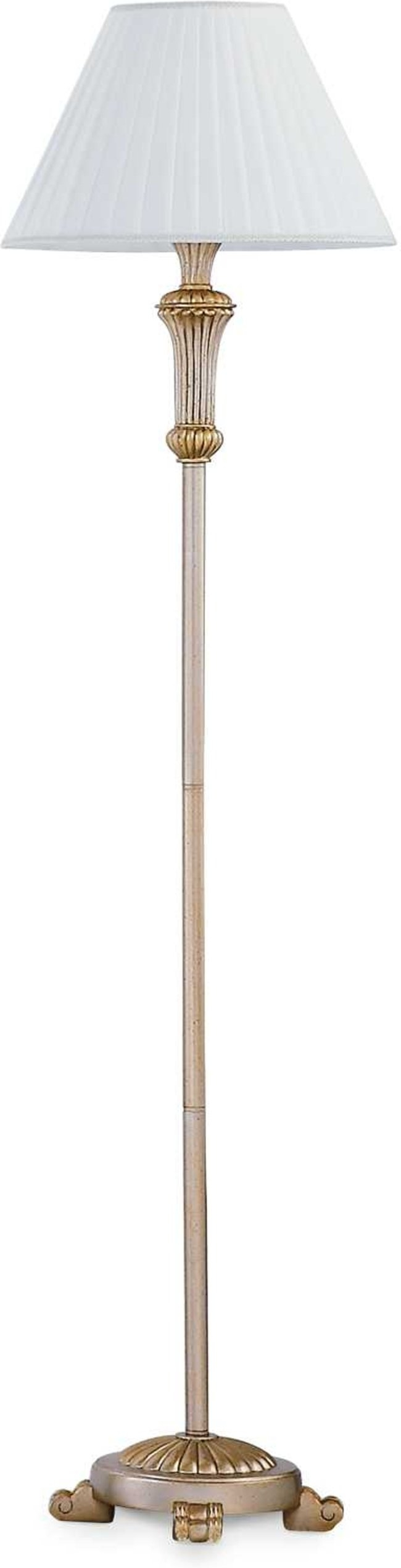 Gulvlampe Ideal Lux Firenze Bladguld Finish ø42   H165
