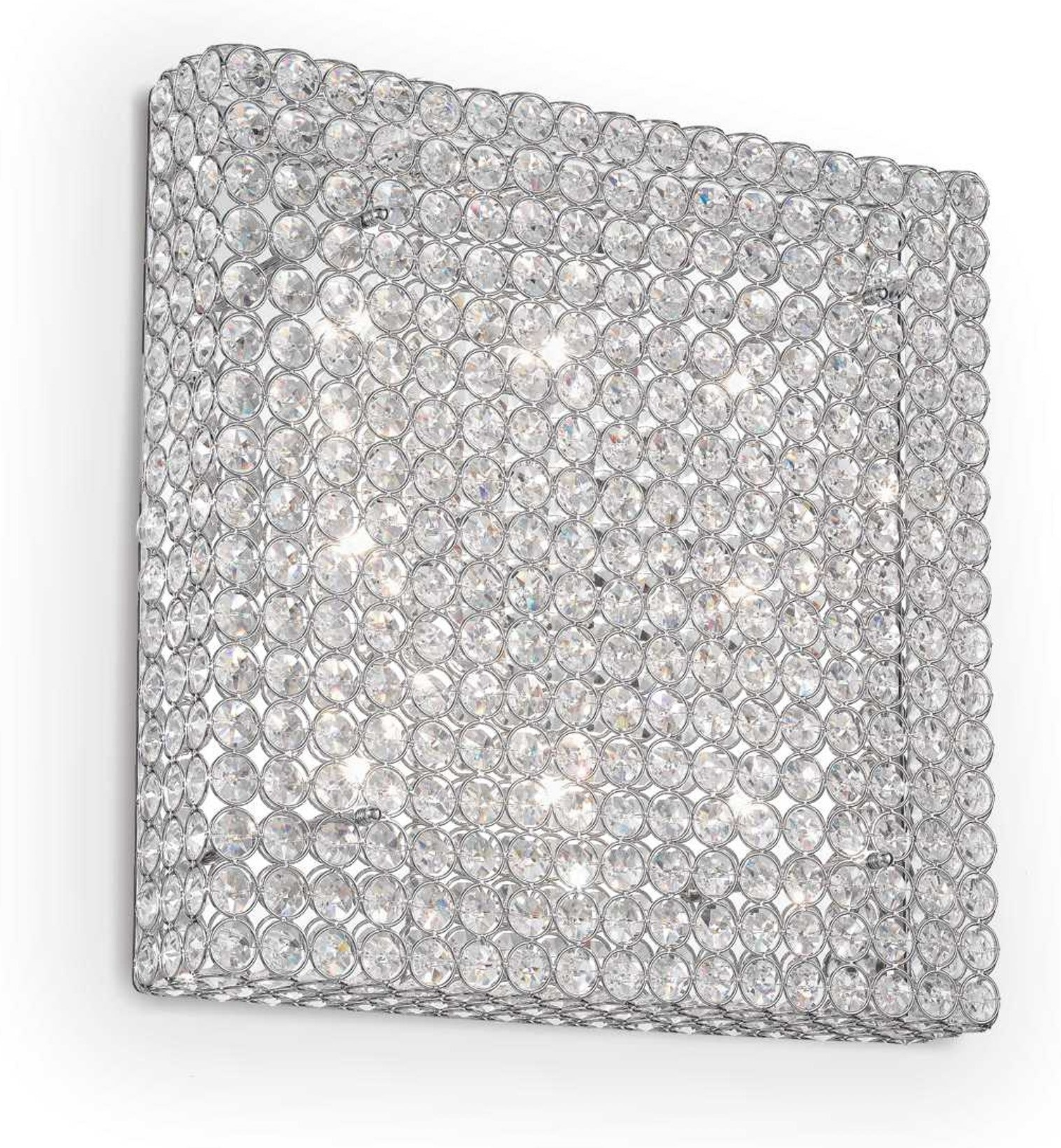 Loftlampe Ideal Lux Admiral 8xg9 Krystal   Metal  Krom