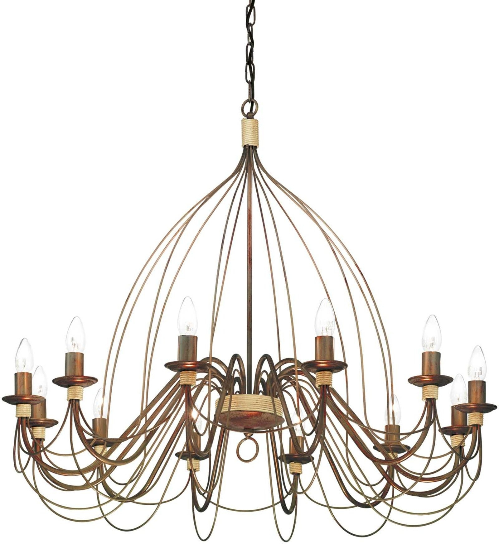 Ideal Lux Corte Loftpendellampe Rustik Metal ø95   Justerbar Højde 110 190   Ip20