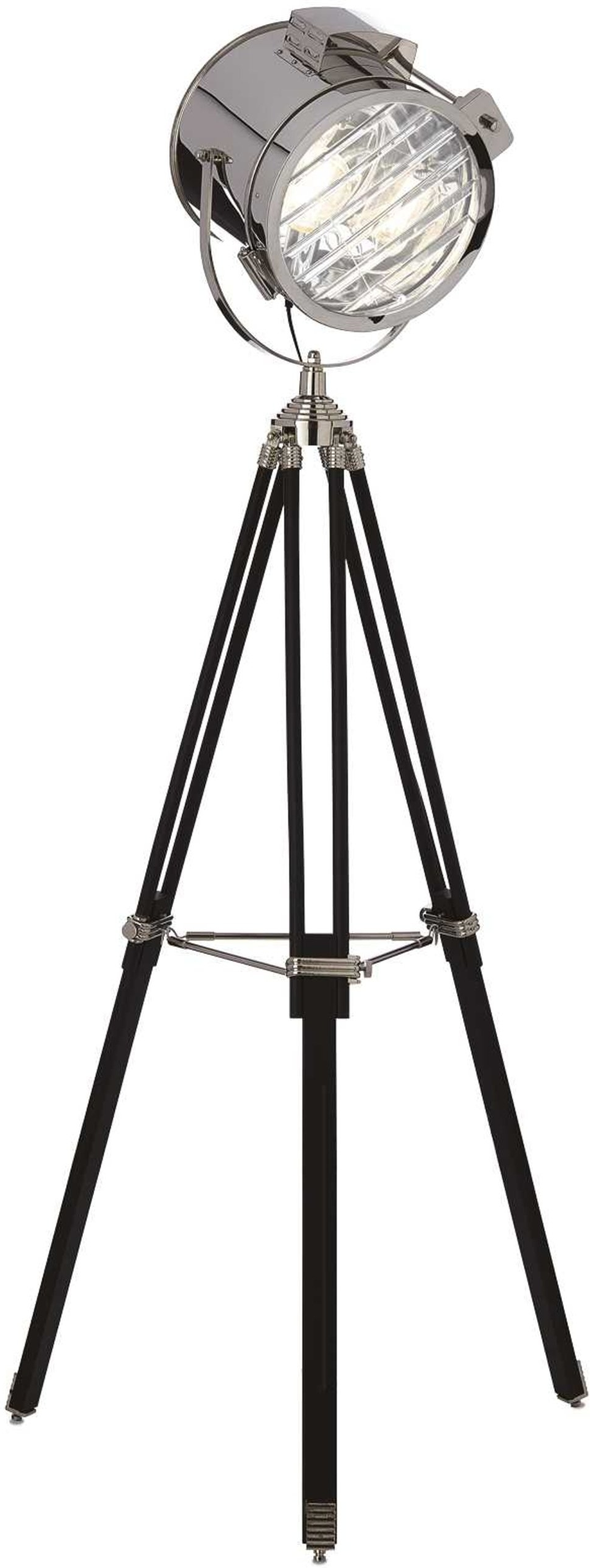 Gulvlampe Ideal Lux Kraken – Krom & Matsort Emalje