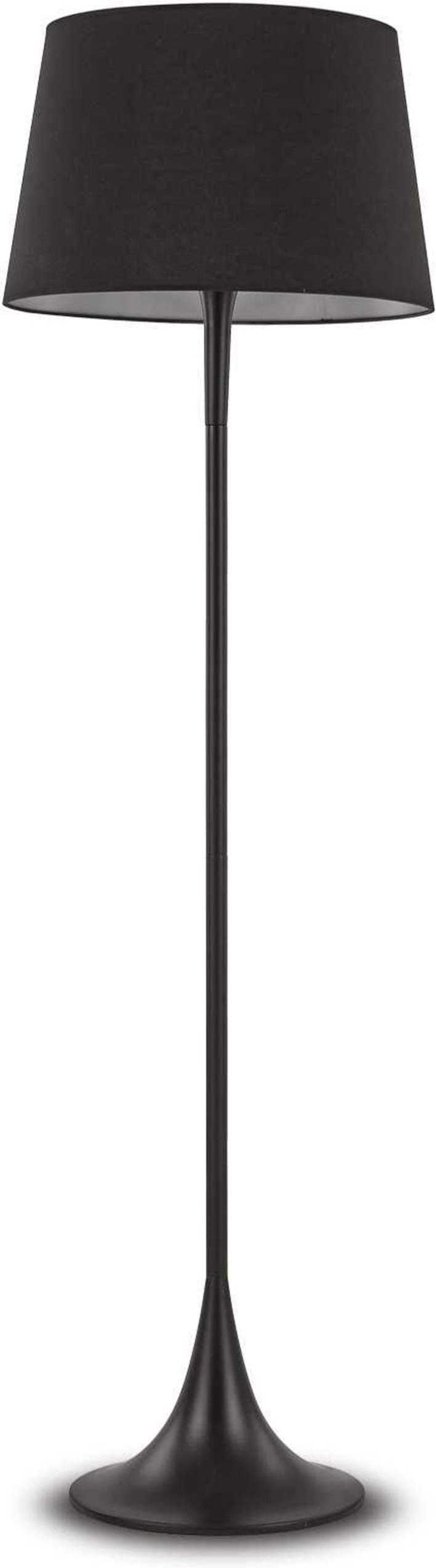 Gulvlampe Ideal Lux London   Sort Metal   Stof ø50ã H174
