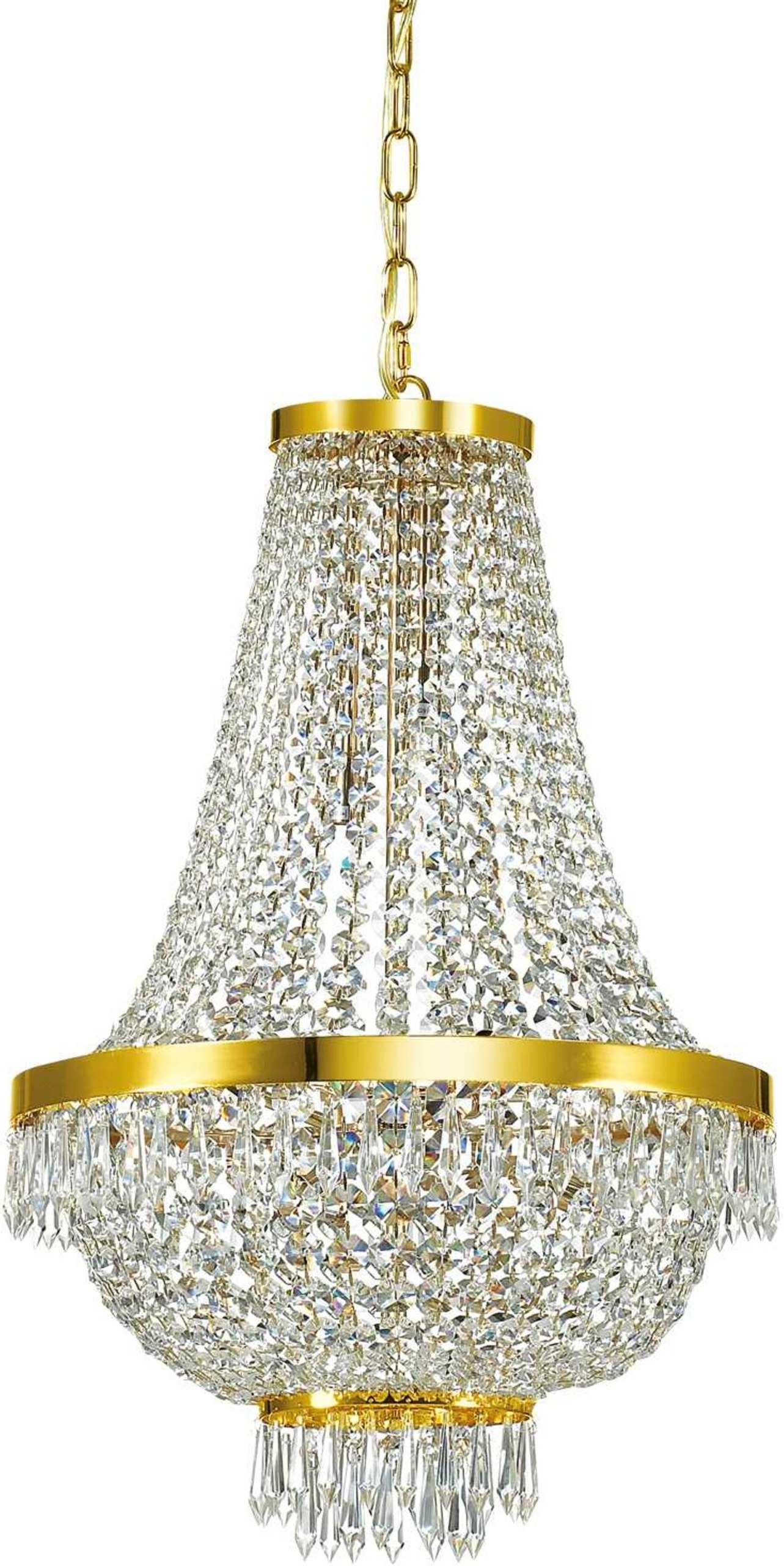 Pendel Lampe Ideal Lux Caesar ø45     Luksus Indendørs Hængelampe Justerbar Højde 90-185   Guld