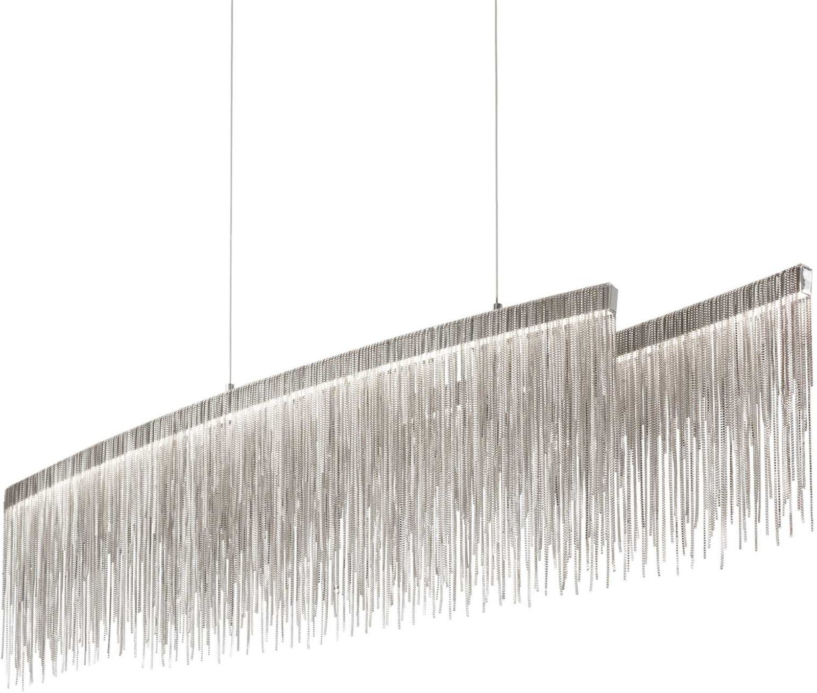 Justerbar Krom Pendel Lampe med LED - Elegant Belysning