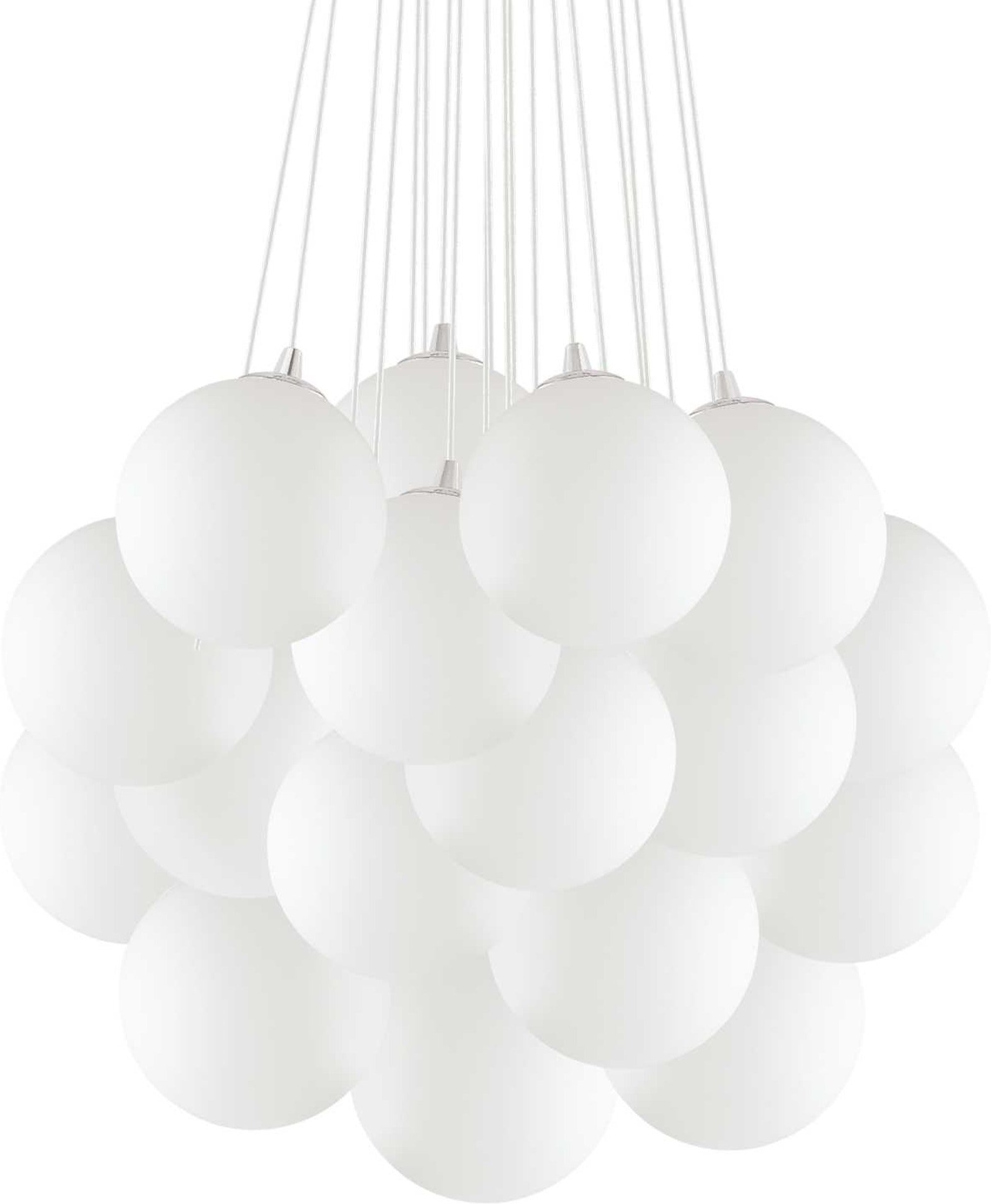 Pendellampe Ideal Lux Mapa Plus Hvid Ø800 mm – Udsalg!