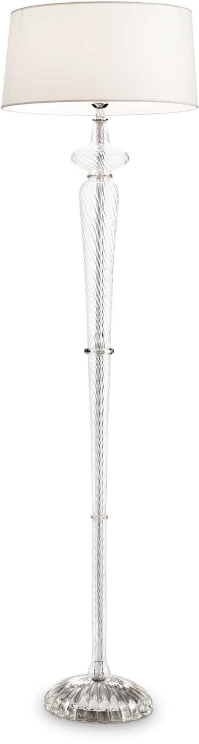 Elegant Hvid Krom Gulvlampe - Ideal Lux Forcola tilbud