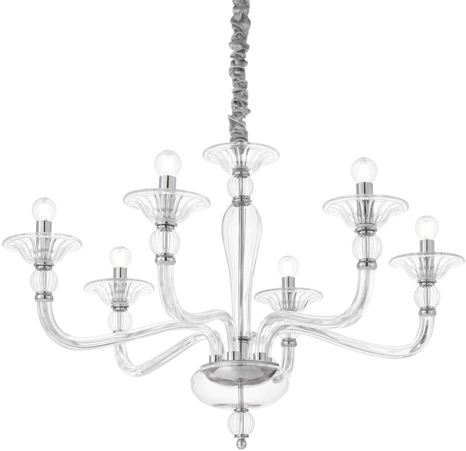 Elegant Krom Pendel Lampe fra Ideal Lux Danieli