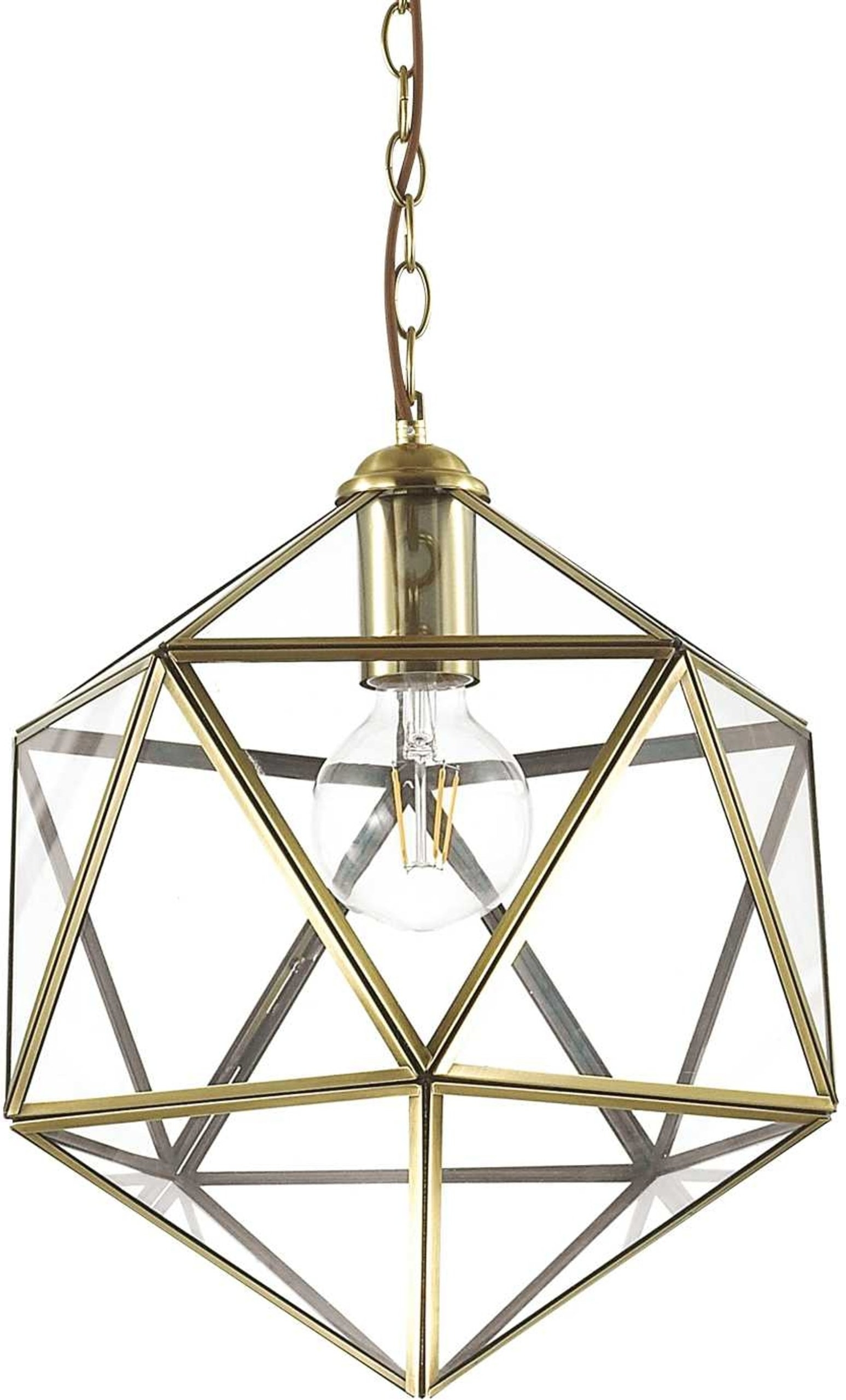Justerbar Messing Pendellampe fra Ideal Lux – Elegance til Hjemmet