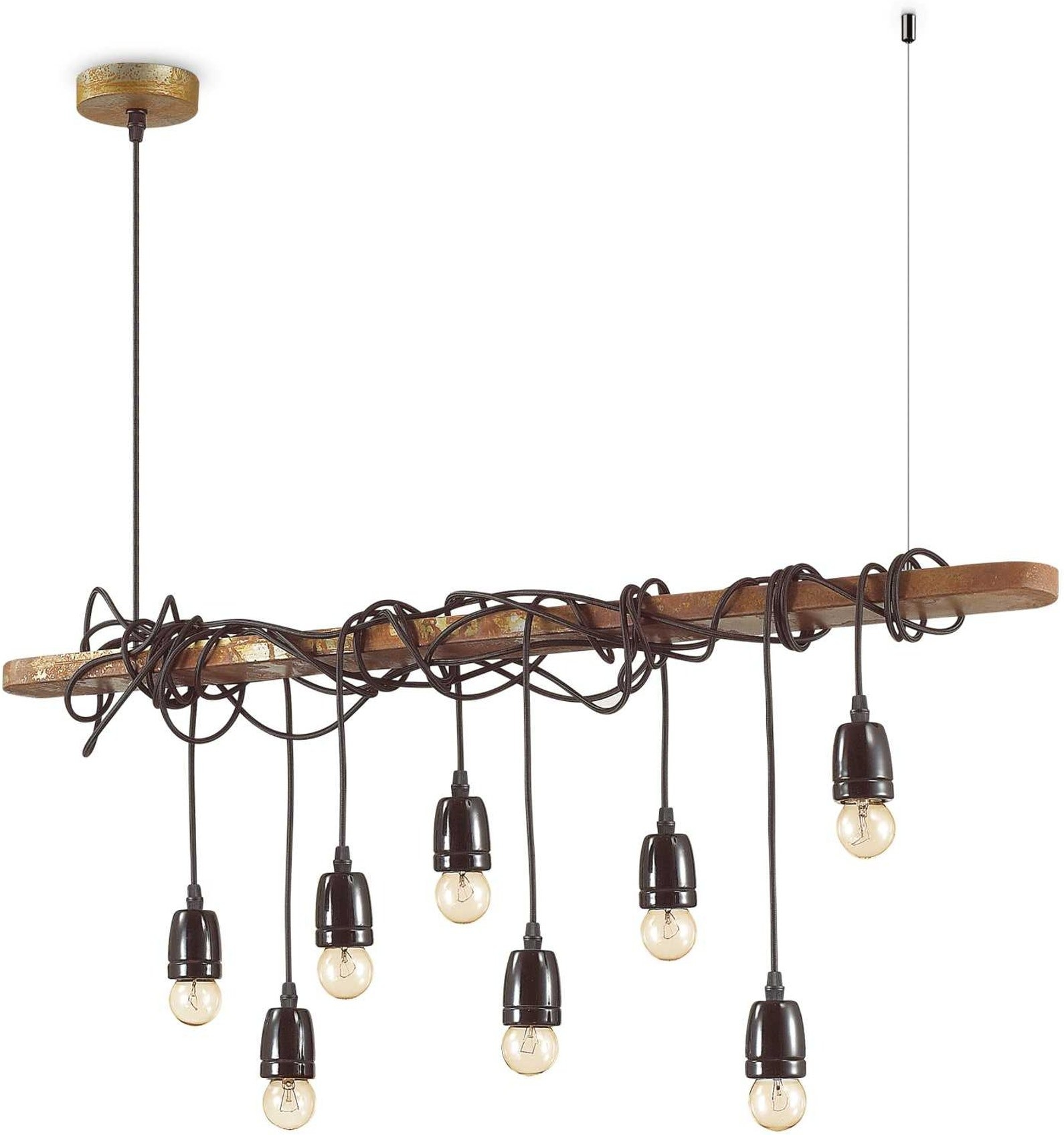 Pendellampe Ideal Lux Electric Corten – Rustik Industri Stil