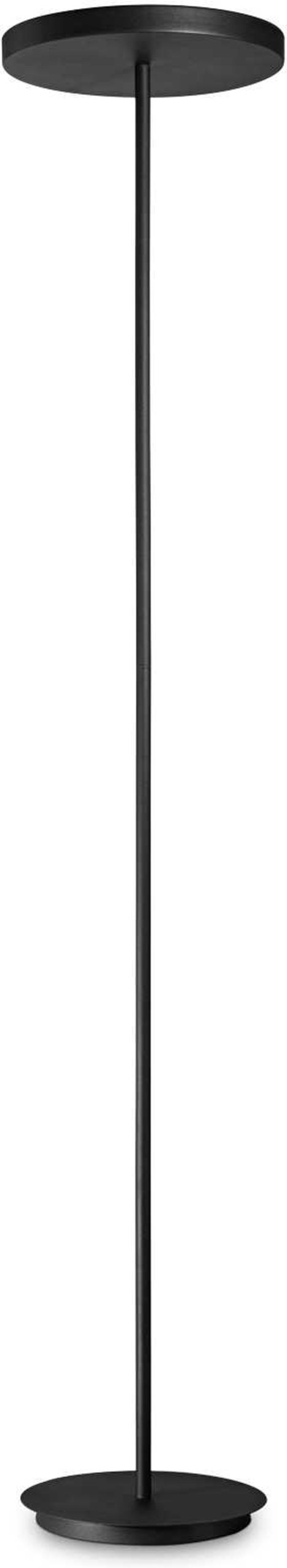 Elegant Sort Metal Gulvlampe fra Ideal Lux Colonna