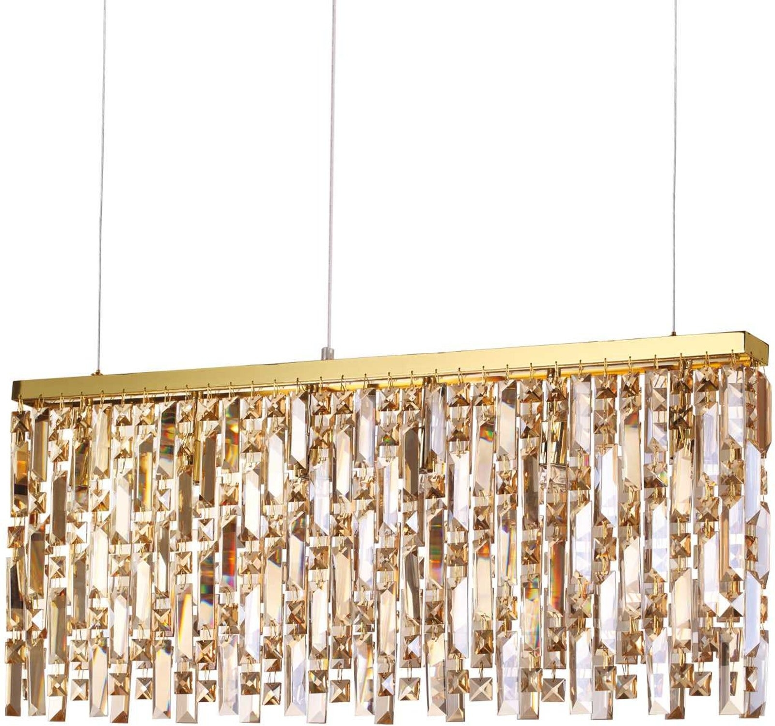 Elegant Pendel Lampe i Messing & Glas fra Ideal Lux